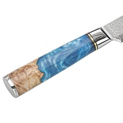 China Most Popular Design Viable Vg10 Professional 67 Layers Damascus Steel Bread Knife For Cooking Tools for sale