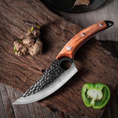 China Viable Professional Meat Cleaver Butcher Vegetable Chef Hand Forged Cleaver Boning Knife For Bone for sale