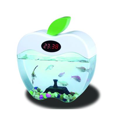 China Mini Best Fish Tank USB Plastic Aquarium Goldfish Fish Tank Small Desktop Viable Fish Tank Wholesale for sale