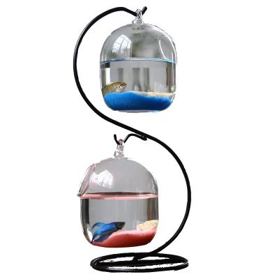 China Wholesale Viable Aquarium Tabletop Glass Aquarium Ornaments Mini Best Mini Aquarium Small Fish Tank for sale