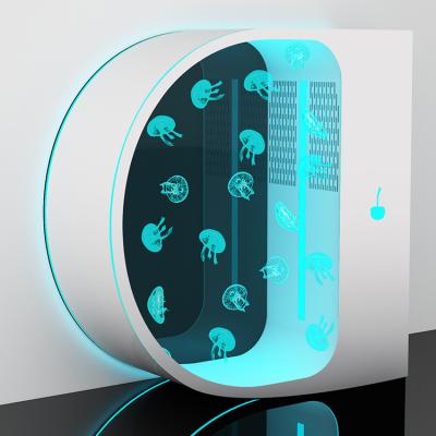 China Viable home decor aquarium for sale acrylic fish tank small led jellyfish aquarium for sale