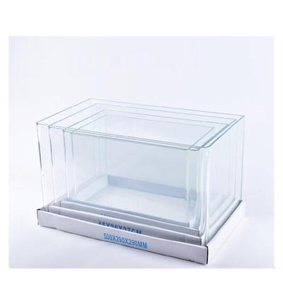 China Amazon's Bestselling Aquarium Viable 5 IN 1 Square Ultra White Hot Curved Glass Fish Tan for sale