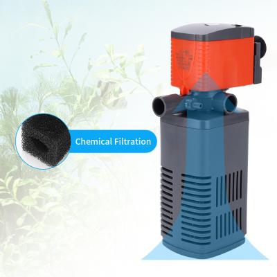 China Viable Aquarium Oxygen Pump Aquarium Circulation Oxygen Silent Pump Three In One Fish Tank Filter for sale