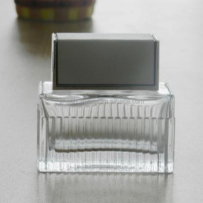 China Perfume 2014 new design square glass bottles for perfume for sale