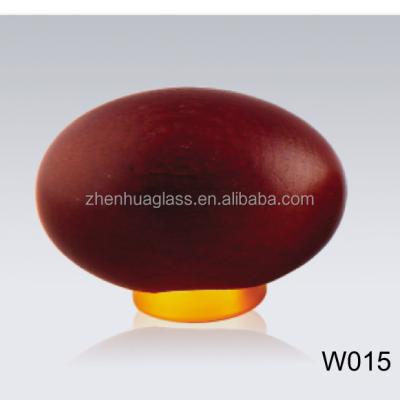 China Alcohol Resistance Oval Wooden Lid For Glass Perfume Bottles for sale