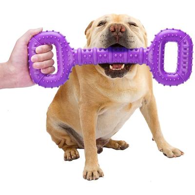 China Dog Toys Bone High-Quality Appearance 5Cm Natural Rubber Dog Toys Bone Dog Teether Viable Rubber Chew Toys for sale