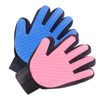 China Sustainable Easy To Clean Portable Set Pet Grooming Glove for sale