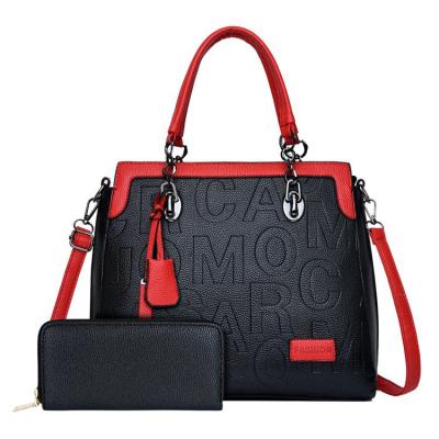 China High Quality Women's Luxury Ladies Handbags Ladies Handbags Ladies Bags Handbag Set of 2 for sale