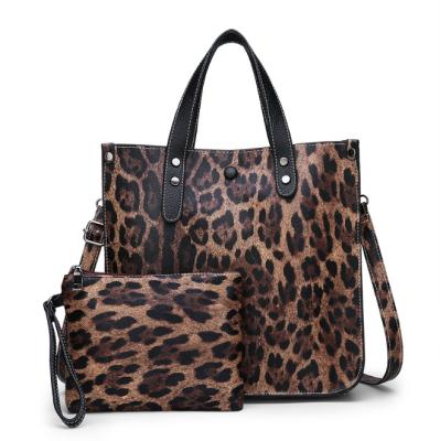 China 2020 Fashion Classic Fashion Leopard Print PU Branded Leather Ladies Bags Women Handbag For Women for sale