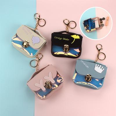 China Fashion Kids Pinch Coin Purse Designer Pocket Wallet 2021 Fashion Mini Leather Coin Pocket Wallet for sale