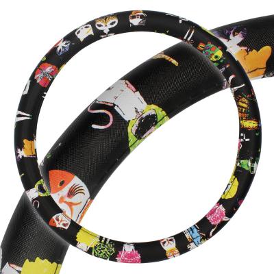 China Best Quality Best Selling PVC Comfortable Warm PU Leather Car Steering Cover Cover Microfiber Universal 15 Inch for sale