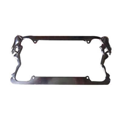 China Universal Car Decoration License Plate Holder USA Registration Plate Zinc Alloy Frame for sale