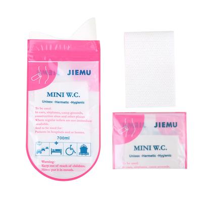 China Jiemu Emergency Pee Bag 700ml Modern Portable Outdoor Camping Urinal Toilet Urinal Bag Adults Male Female Children Mountaineering for sale