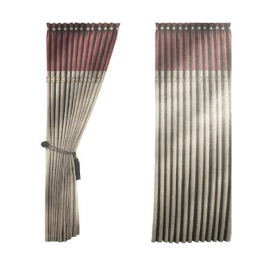 China Beautiful and Fashionable 100% Polyester Blackout Color Shading Curtains for sale