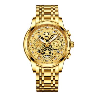 China 2022Leather Automatic Date Mens Mechanical Watch Luxury Waterproof Luminous Automatic Mechanical Watch for sale