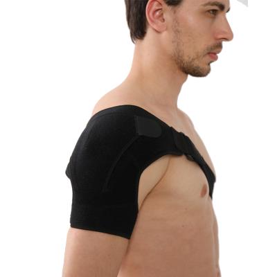 China Hot Selling High Quality Adjustable Aluminum Brace Brace Sports Strap Double Shoulder Guard Brace Support Belt Protector For Shoulder Protection for sale