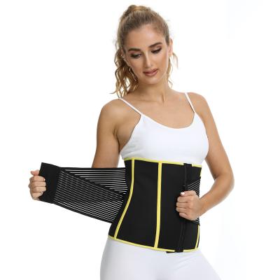 China Antibacterial Custom Logo Women Workout Waist Trimmer Sauna Sweat Neoprene Slimming Steel Boned Trainer Waist Shaper 5 for sale