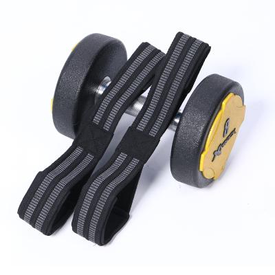 China Adjustable Professional Weightlifting Wrist Straps Gym Weightlifting Fitness Wrist Wraps for sale