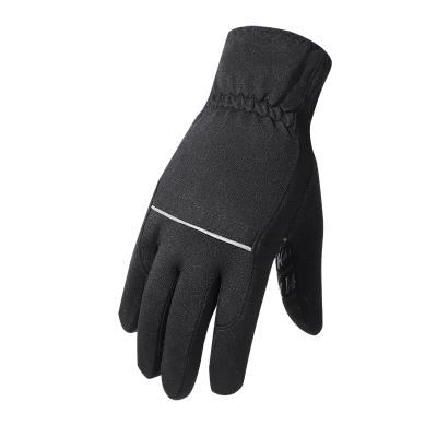 China Latex Waterproof Sandy Acrylic Fleeced Winter Fishing Gloves Adult Waterproof Blue Thermal Gloves for sale