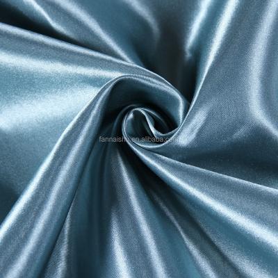 China Shiny Ceremonial Textile 75D*160D Polyester Bamboo Satin Anti-Static Fabric for sale