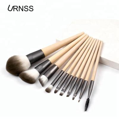 China Beauty Care Makeup Tools China Makeup Brush Manufacturer Wholesale 10pieces Bamboo Makeup Brush Cosmetic for sale