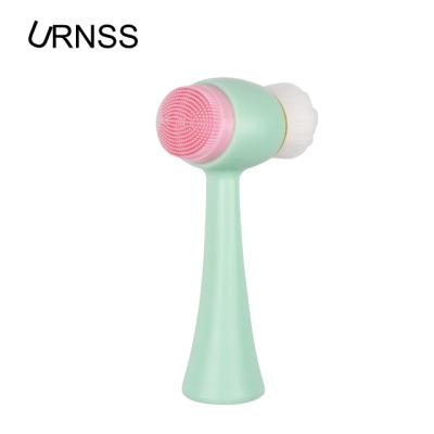 China Practical Deep Facial Massager Beauty Massager Products Cleansing Brush Care Double Head for sale