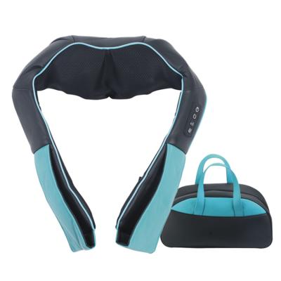 China Wireless Electronic Deep Shiatsu Body Back Neck And Shoulder Massager Smart Kneading Shawl With Wind-up Control Heat for sale