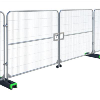 China 2016 hot sale easily assembled! UK Market Round Lid Anti Climb Heras Temporary Fencing Panel for sale