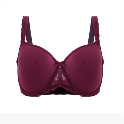 China European and American 2022 new arrival breathable smooth thin basic comfortable large size bra underwear for plump women for sale