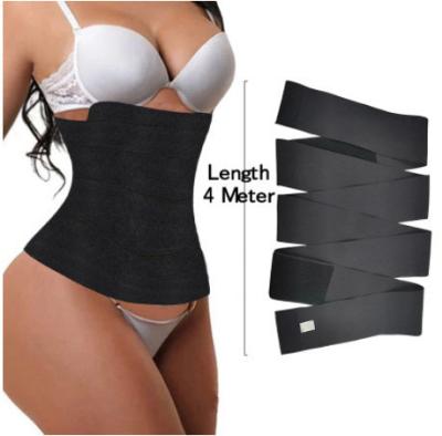 China Viable Grab Me Up Bandage Wrap Waist Trainer Shaperwear Belt Women Slimming Belly Belt Corset Upper Stretch Bands Cincher Body Shaper for sale