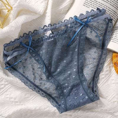 China Hot Sexy Temptation Women's Lace Waist Low Low Breathable Underwear Mature Female Sexy Underwear Hollow Appeal Women for sale