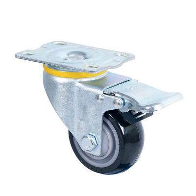 China SWIVEL Casters 75mm100mm125mmPU Industrial PU Wheels High Quality For Hand Trolley en venta