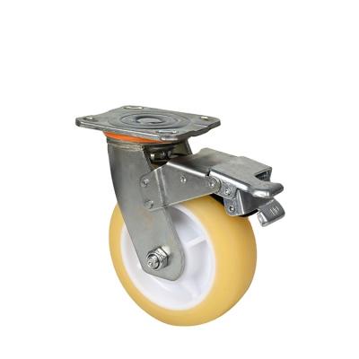 China Other PIVOT Rigid Swivel & Rigid high temperature mute yellow caster tpr wheels medical grade caster for sale