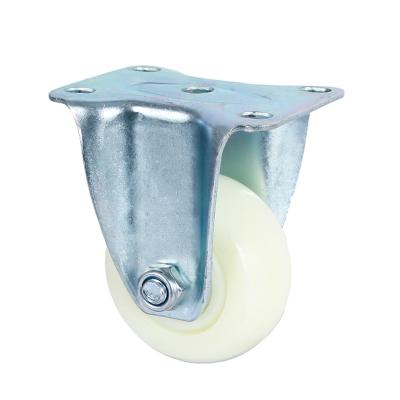 China White PIVOT 3-4-5 Inch Nylon Industrial Caster Wheel PP Nylon Universal Brake Wheel for sale