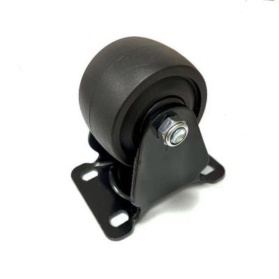 China Other Medium Duty Black Caster Low Center Gravity 2.5 Inch Fixed Swivel Caster Wheel With Brakes Manufacturer for sale