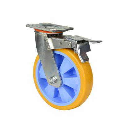 China Other PIVOT Rigid Swivel & OEM&ODM Rigid Industrial PVC Locking Caster Cart 4 Inch Swivel Caster Wheel Manufacturer for sale