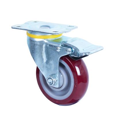 China 3inch Rigid Industrial Trolley Wheels 4inch Wheels 5inch PU Wheels for sale