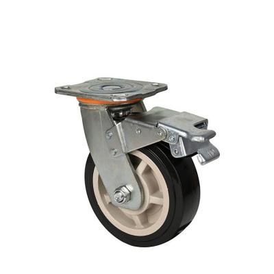 Китай Other PIVOT Rigid Swivel & 4 Inch Rigid Medical Caster Wheels For Stretcher Trolley Wheel Central Control Industrial Casters Wheel продается