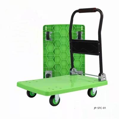 China High Quality Load 350kg Green HDPE Flatbed Truck 90*60 Flatbed Truck Hand Truck Te koop