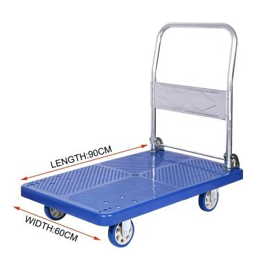 China Durable 90*60cm 390kg 5 Load In Silent Caster Folding Storage Hand Carts Carts à venda