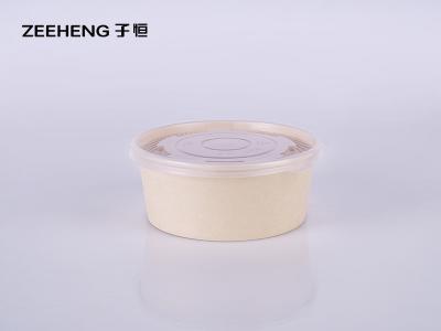 China Zeeheng Bamboo Round Salad Bowls 1300ml 50pcs Per Sleeve for sale