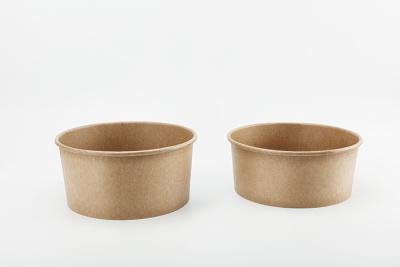 China Eco-Friendly Food Grade Disposable Kraft Paper Bowl Customize Bowl for sale