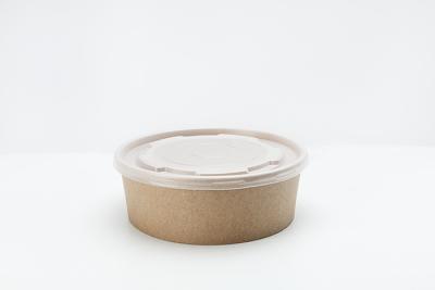 China Eco-friendly disposable food grade bamboo pe coated paper bowl for sale