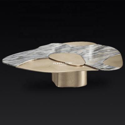 China Living room convertible light luxury marble villa table tea art personality top coffee table for sale