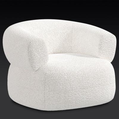 China Nordic Convertible Faux Sheepskin Lounge Chairs Accent Sofa Seater Armchair Simple Modern Home Wool Fabric Wool Chair White Teddy Armchair for sale