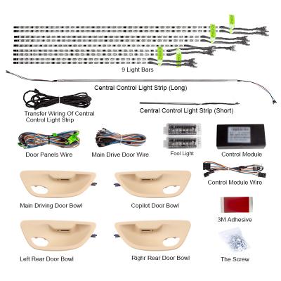 China ABS+PC Bmw 5 Series F10, F11, F18 Nine Colors Through Ambient Lights 16-pcs for sale