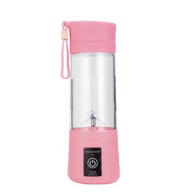 China New Car Styling USB 380ml Mini Blender Fruit Blender Plastic Smoothie Cup BPA FREE Portable Juicer for sale