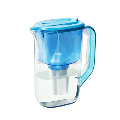 China Car Household Appliance Plastic Clean Water Portable Alkaline Water Filter 2.4L Mini Pitcher for sale