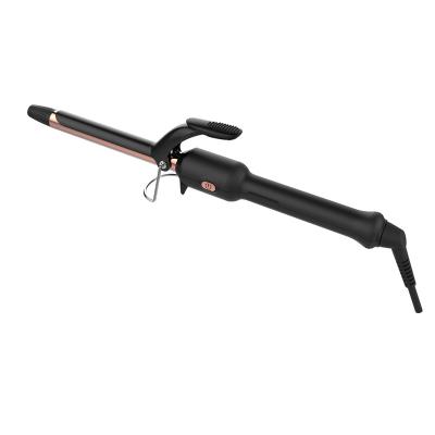 China Professional Rose Gold Hair Curling Iron Hotel Titanium Curling Iron for sale