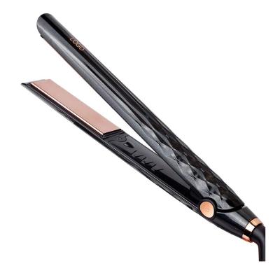 China Yes Black Titanium Ceramic Hair Flat Iron Hair Straightener for sale